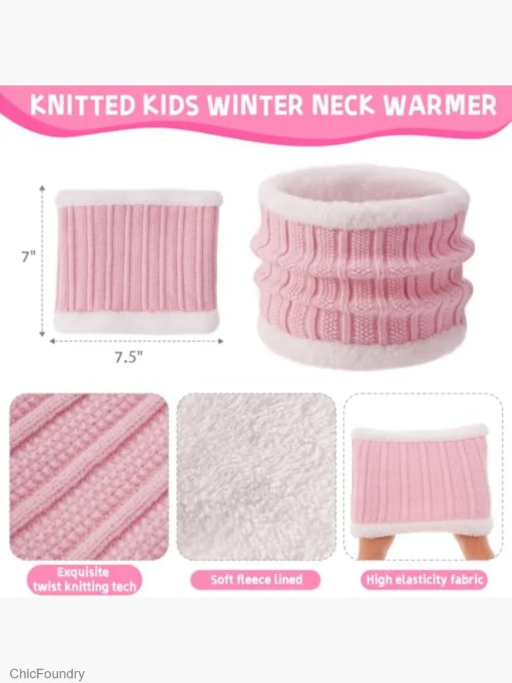 Kids Winter Beanie Hat Gloves Scarf Set 1-10 Years Warm Fleece Lined Mittens